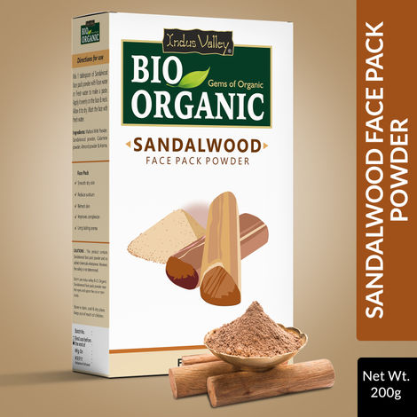 Buy Indus Valley BIO Organic Sandalwood Face Pack Powder (200 g)-Purplle