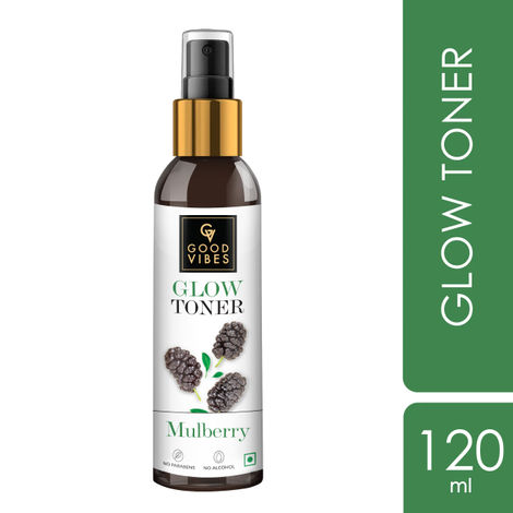 Buy Good Vibes Mulberry Glow Toner | With Honey | Anti-Ageing, Shrinks Pores | No Parabens, No Alcohol, No Sulphates, No Mineral Oil (120 ml)-Purplle