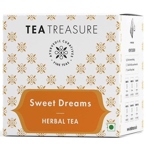 Buy Tea Treasure Sweet Dreams Tea - 10 Pyramid Tea Bags-Purplle