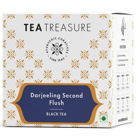 Buy Tea Treasure Darjeeling Second Flush Tea - 10 Pyramid Tea Bags-Purplle