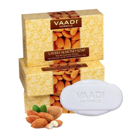 Buy Vaadi Herbals Lavish Almond Soap (75 g) (Pack of 3)-Purplle