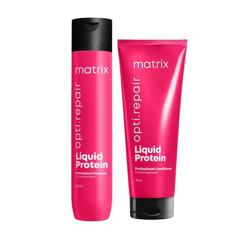 Buy Matrix Opti.Repair Professional Liquid Protein Shampoo + Conditioner combo for Damaged Hair Repairs Damage from 1st Use-Purplle