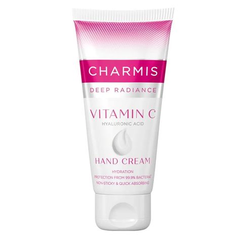 Buy Charmis Deep Radiance Vitamin C Hand Cream with Hyaluronic Acid, Protection from 99.9% Bacteria & Hydrated Hands, Non Sticky, All Skin Types, 50g-Purplle