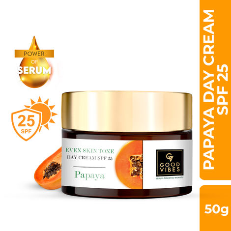 Buy Good Vibes Even skin tone Papaya Day Cream SPF 25 (50g)-Purplle
