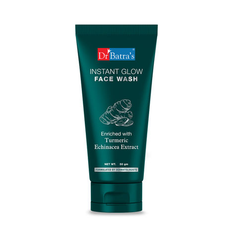 Buy Dr Batra's Instant Glow Face Wash Enriched With Tumeric For Healthy & Glowing Skin - 50 gm-Purplle