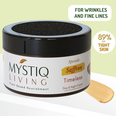 Buy Mystiq Living Specials - Timeless, Saffron Anti Aging Cream | With Ashwagandha, Collagen | Age Spot Removal, Wrinkle Control, Cell Regeneration | Ayurvedic Formulation With Vitamin C, 50GM-Purplle