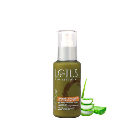 Buy Lotus Professional PhytoRx Rejuvina Herbcomplex Protective Lotion | Aloe Vera | Preservative free | 100g-Purplle