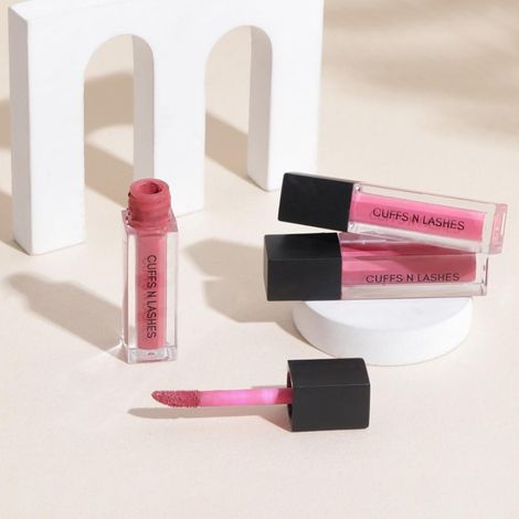 Buy Cuffs N Lashes Matte Mini Set of 3 Matte Liquid Lipstick, Main Character (6 gm)-Purplle