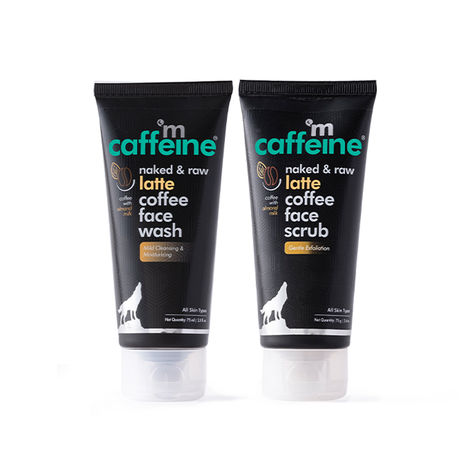 Buy mCaffeine Face Care Kit for Winters with Moisturizing Face Wash and Face Scrub Combo of 2-Purplle
