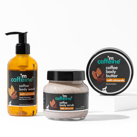 Buy mCaffeine Deep body cleansing trio- Coffee & Almonds Combo of 3-Purplle