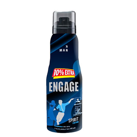 Buy Engage Spirit for Him Deodorant for Men, Fresh & Energetic, Skin Friendly Deo, 165ml Body Spray-Purplle