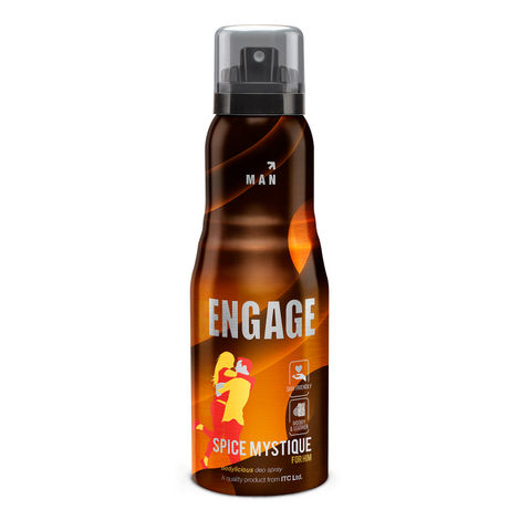 Buy Engage Spice Mystique Deodorant for Men, Woody and Leather, Skin Friendly, 150ml-Purplle