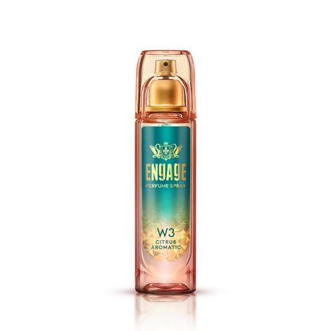 Buy Engage W3 Perfume for Women, Citrus and Floral Fragrance Scent, Skin Friendly Women Perfume, 120 ml-Purplle