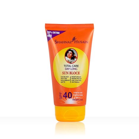 Buy Shahnaz Husain total care day long Sun Block SPF 40-Purplle