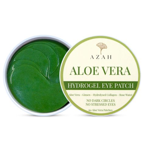 Buy Azah Under Eye Patches for Dark Circles with Aloe Vera | Pack of 60 Eye Cooling Gel Pads-Purplle