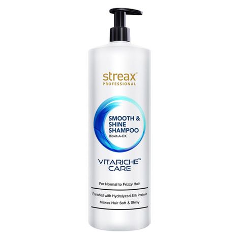 Buy Streax Professional Vitariche Care Smooth and Shine Shampoo (1500 ml)-Purplle