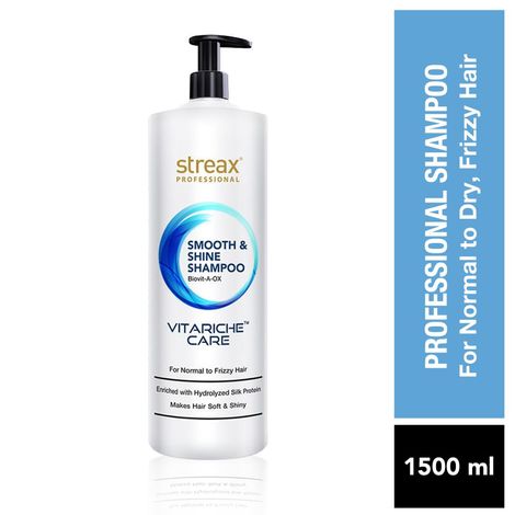 Buy Streax Professional Vitariche Care Smooth and Shine Shampoo (1500 ml)-Purplle