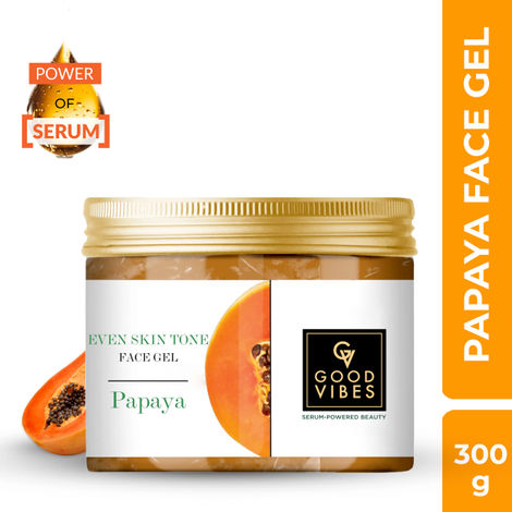 Buy Good Vibes Papaya Even Skin Tone Face Gel with Power of Serum (300g)-Purplle