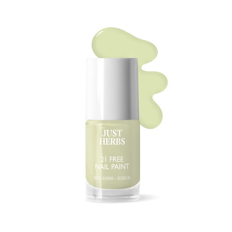 Buy Just Herbs Nail Polish 21 Chemical Free Formula, Quick Dry, Glossy, Sage Green-6ml-Purplle