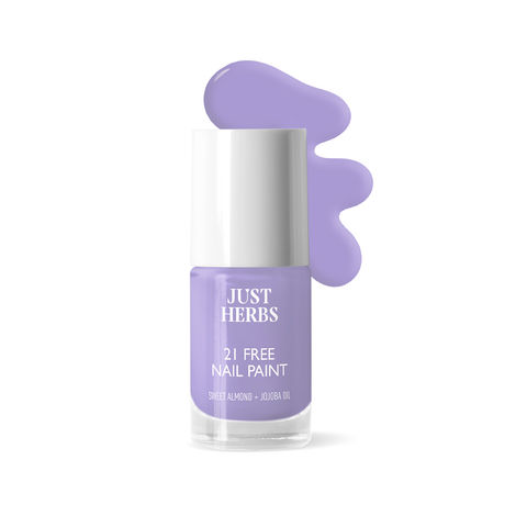 Buy Just Herbs Nail Polish 21 Chemical Free Formula, Quick Dry, Glossy, Orchid Bloom -6 ml-Purplle