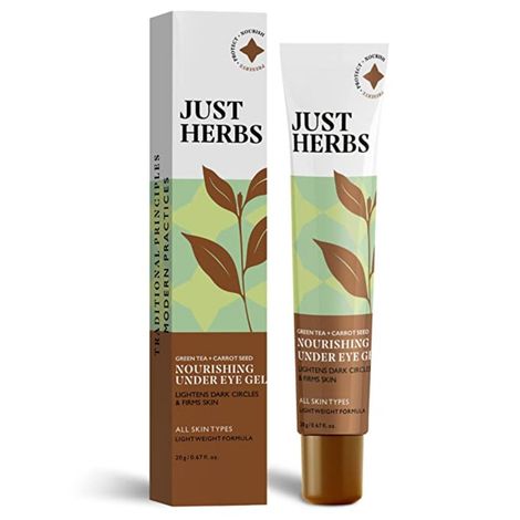 Buy Just Herbs Nourishing Under Eye Gel Cream for Dark Circles with Cucumber & Green Tea - 20g-Purplle