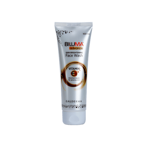 Buy Biluma Advance Skin Brightening Facewash with Vitamin E and aloe vera for even skin tone and dark spots - 100 ml-Purplle
