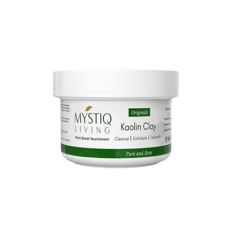 Buy Mystiq Living Originals - Pure Organic Natural Kaolin Clay Powder | Chinni Mitti | Ideal For Face & Hair Pack - 175 GM-Purplle