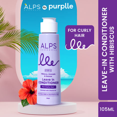 Buy Alps Goodness Hibiscus,Avocado & Quinoa Leave in Conditioner for Curly Hair Enriched with Vitamin B3 (105 ml)-Purplle