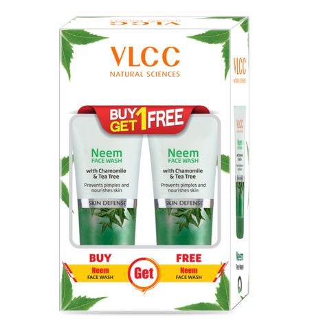 Buy VLCC Neem Face Wash (150 ml) (Buy 1 Get 1 Free)-Purplle