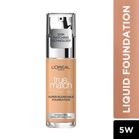 Buy L'Oreal Paris True Match Super Blendable Liquid FoundationAA&nbsp;Warm Undertone 5.D/5.W , 30 ml-Purplle
