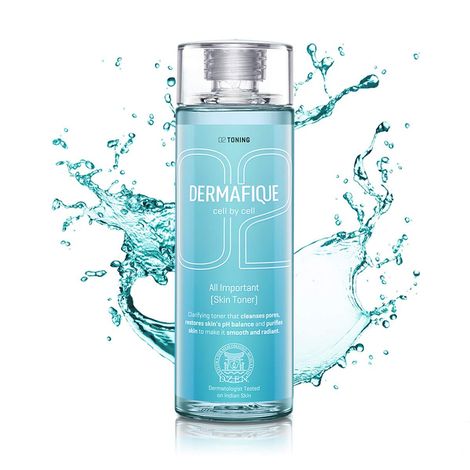 Buy Dermafique All Important Skin Toner – 150ml, Toner for Oily Skin, Enriched with Hyaluronic Acid & Vitamin E,-Purplle