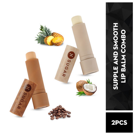 Buy SUGAR Cosmetics Tipsy Lips Moisturizing Balm - 03 Pinacolada & 05 Irish Coffee - 2 Pcs-Purplle