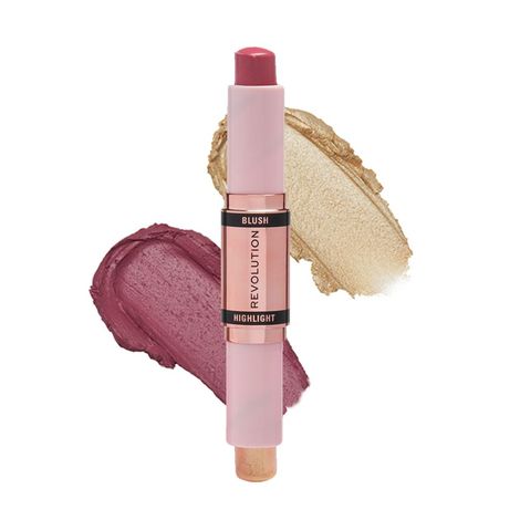 Buy Makeup Revolution Blush & Highlight Stick Mauve Glow (8.6 g)-Purplle