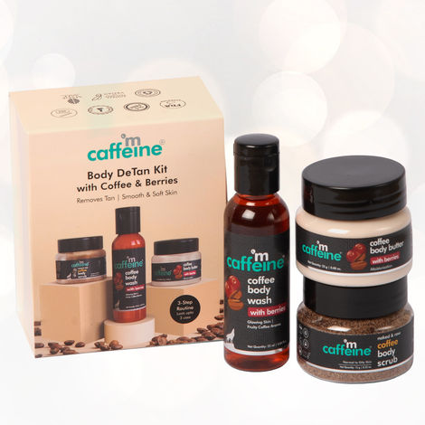 Buy MCaffeine Miniature Coffee & Berries Body De Tan Skin Care Kit (Combo of 3)-Purplle