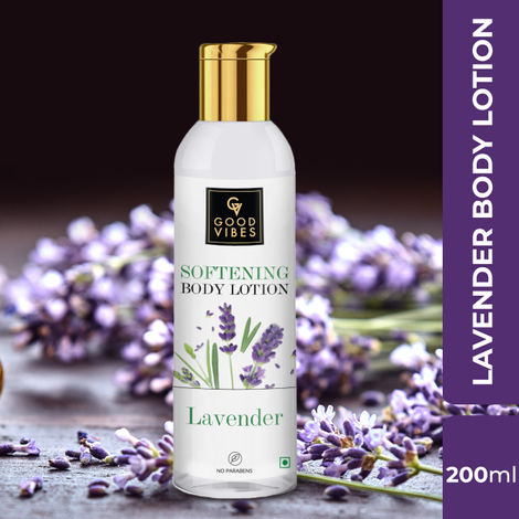Buy Good Vibes Lavender Softening Body Lotion | Hydrating, Moisturizing | No Parabens, No Sulphates, No Animal Testing (200 ml)-Purplle