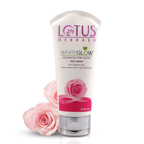 Buy Lotus Herbals Whiteglow Advanced Pink Glow Brightening Face Wash | Skin Brightening | Sulphate Free | Anti-Pollution | For All Skin Types | 100g-Purplle