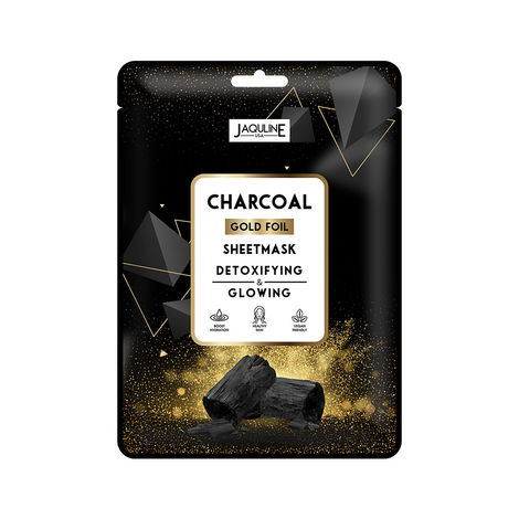 Buy Jaquline USA Charcoal Gold Foil Sheet Mask 1N (35 gm)-Purplle