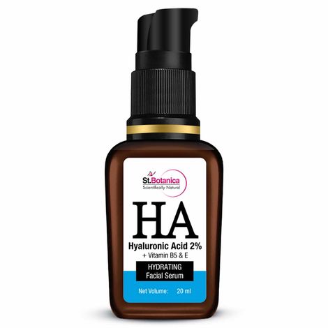 Buy St Botanica Hyaluronic Acid 2% + Vitamin B5 Hydrating Face Serum for Intense Hydration, Plump & Glowing Skin, 20 ml-Purplle