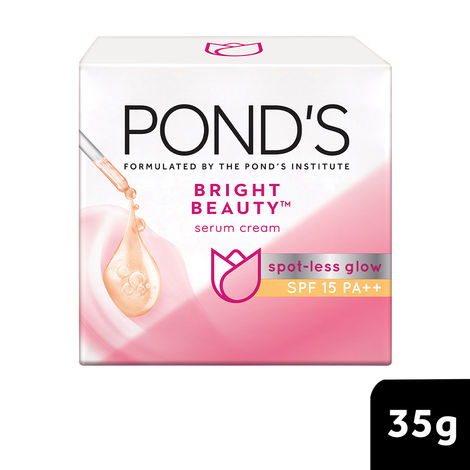 Buy POND'S Bright Beauty Serum Ceam Spot-less Glow SPF 15 Cream (35 g)-Purplle