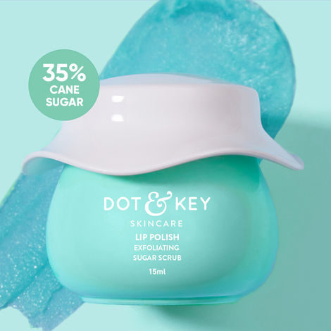 Buy Dot & Key Lip Polish Sugar Scrub for All Skin Types 15ml-Purplle