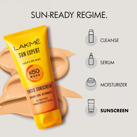 Buy Lakme Sun Expert Tinted Sunscreen 50 SPF, 100 g-Purplle