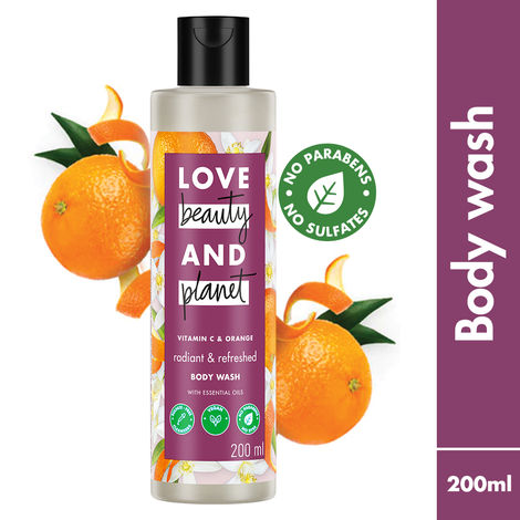 Buy Love Beauty And Planet Vitamin C & Orange Body Wash for glowing skin, 200ml-Purplle