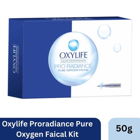Buy Oxylife Salon Professional Proradiance Pure Oxygen Facial Kit - 50g | With Oxysphere Technology | Hydrates Skin | Removes Dead Skin Cells | Cleanses Impurities | Removes Blackheads-Purplle