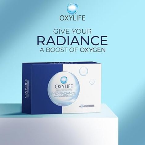 Buy Oxylife Salon Professional Proradiance Pure Oxygen Facial Kit - 50g | With Oxysphere Technology | Hydrates Skin | Removes Dead Skin Cells | Cleanses Impurities | Removes Blackheads-Purplle