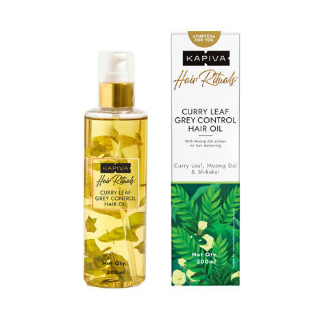 Buy Kapiva Curry Leaf Grey Control Hair Oil 200 ml-Purplle