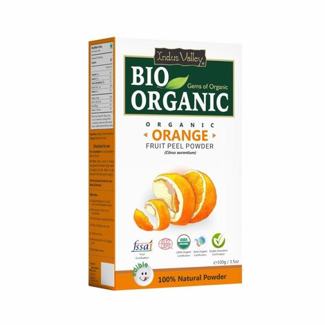 Buy Indus valley bio organic orange peel powder 100gm-Purplle