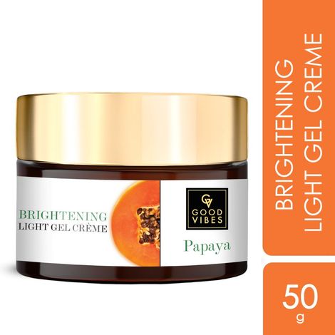 Buy Good Vibes Papaya Brightening Light Gel Cream (50 g)-Purplle