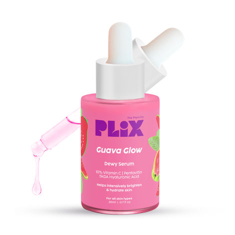 Buy PLIX 10% Vitamin C Guava Face Serum for Skin Brightening, Clear, Glowing & Even toned complexion | with Hyaluronic acid & Pentavitin, for Women & Men| For Dry, Combination, Oily skin| 20ml (Pack of 1)-Purplle