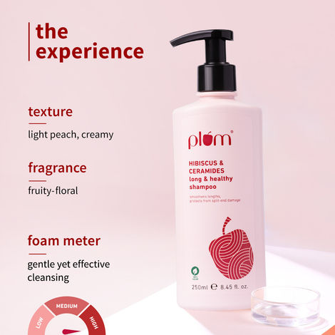 Plum Hibiscus & Ceramides Long & Healthy Shampoo | Contains
