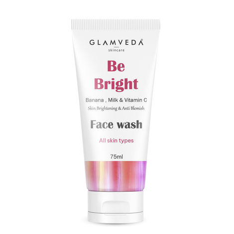 Buy Glamveda Be Bright Skin Brighteing & Anti Blemish Face Wash With Vitamin C (75 ml)-Purplle
